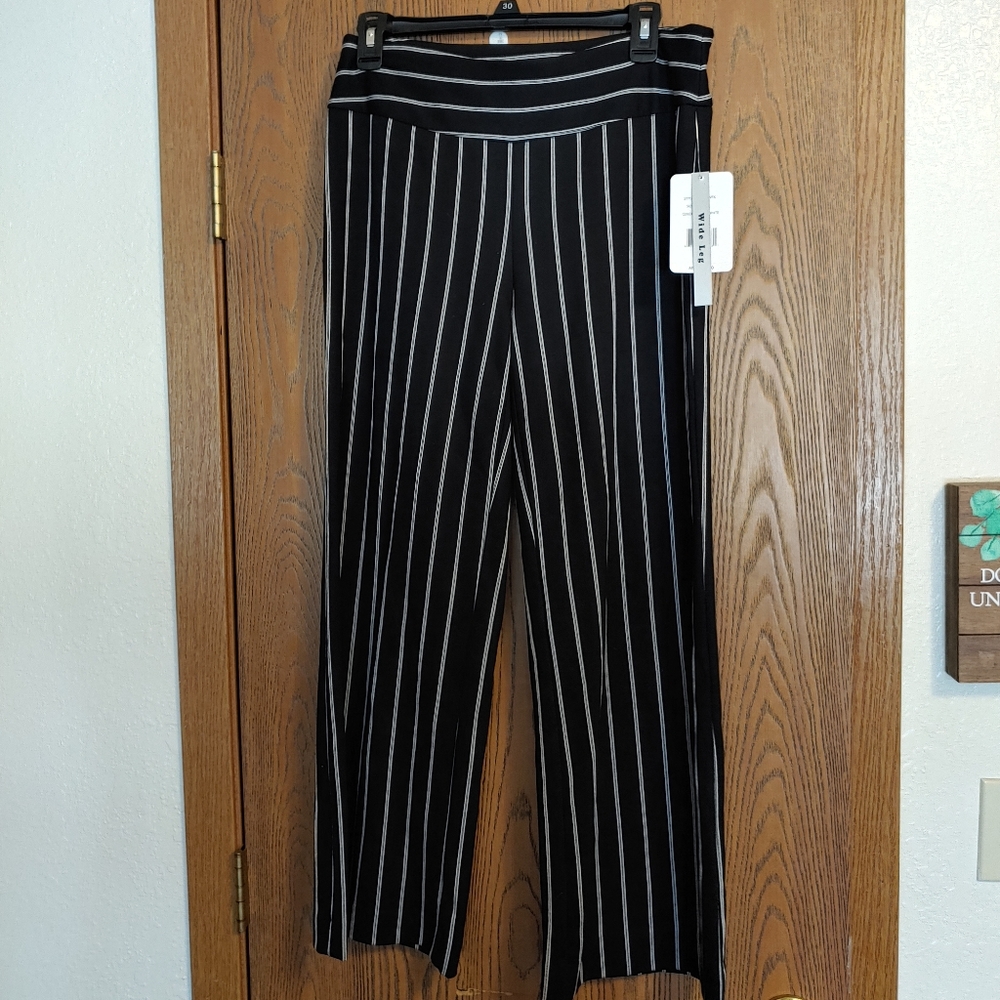 Black striped pants
